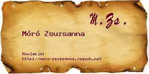 Móró Zsuzsanna névjegykártya