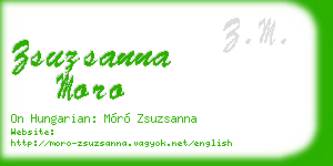 zsuzsanna moro business card